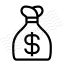 Moneybag Dollar Icon 64x64