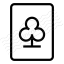 Playing Card Clubs Icon 64x64