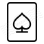 Playing Card Spades Icon 64x64