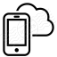 Smartphone Cloud Icon 64x64