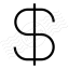 Symbol Dollar Icon 64x64