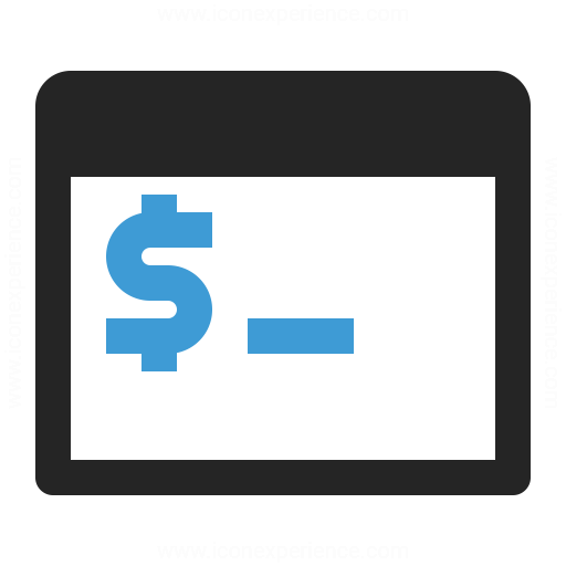 Console Icon Blue Console Icon & IconExperience - Professional Icons ยป O-Collection