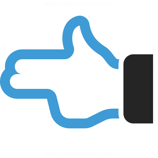 Hand Gun Icon & IconExperience - Professional Icons » O-Collection