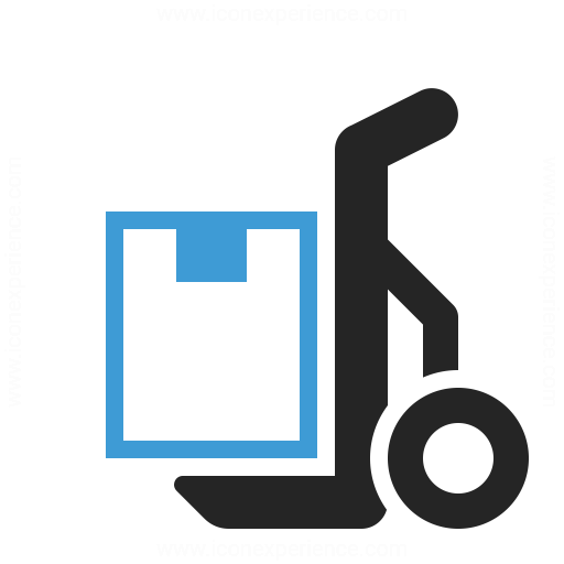 Hand Truck Box Icon & IconExperience - Professional Icons » O-Collection