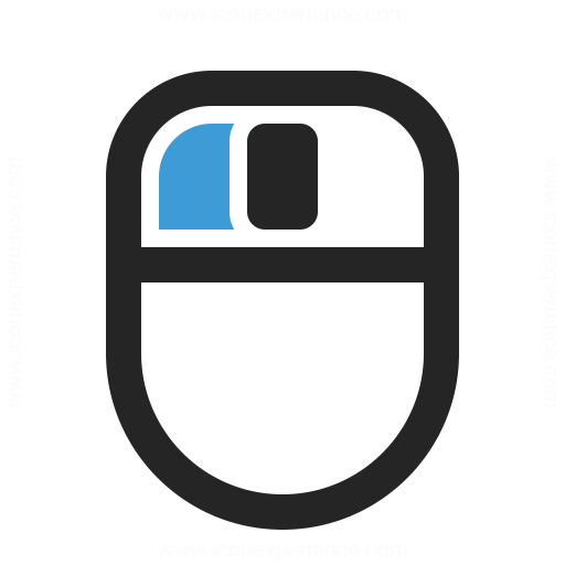 Mouse 2 Left Button Icon & IconExperience - Professional Icons » O ...