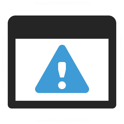 Window Warning Icon & IconExperience - Professional Icons » O-Collection