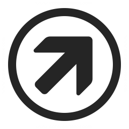 Nav Up Right Icon & IconExperience - Professional Icons » O-Collection