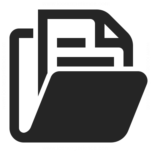 Folder Document Icon & IconExperience - Professional Icons » O-Collection