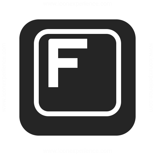 Keyboard Key F Icon & IconExperience - Professional Icons » O-Collection