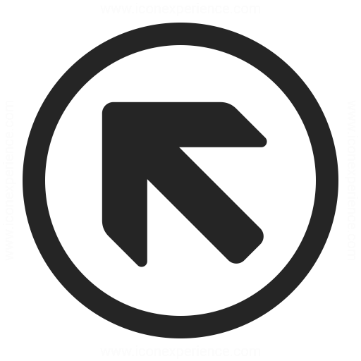 Nav Up Left Icon & IconExperience - Professional Icons » O-Collection