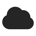 Cloud Dark Icon 128x128