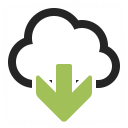 Cloud Download Icon 128x128