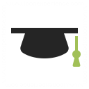 Graduation Hat Icon 128x128