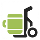 Hand Truck Suitcase Icon 128x128