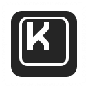 Keyboard Key K Icon 128x128
