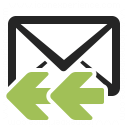 Mail Reply All Icon 128x128