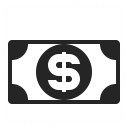 Money Dollar Icon 128x128