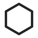 Shape Hexagon Icon 128x128