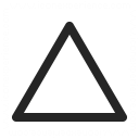 Shape Triangle Icon 128x128