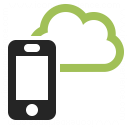 Smartphone Cloud Icon 128x128