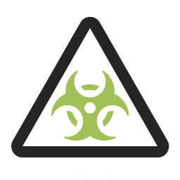 Sign Warning Biohazard Icon 256x256