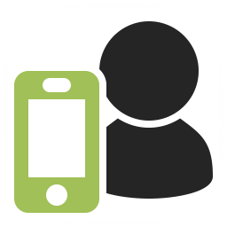 Person With Mobile Phone Icon In Word Document