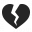 Heart Broken Icon 32x32
