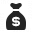 Moneybag Dollar Icon 32x32