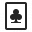 Playing Card Clubs Icon 32x32
