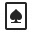 Playing Card Spades Icon 32x32