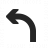 Arrow Curve Left Icon 48x48