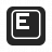 Keyboard Key E Icon
