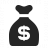 Moneybag Dollar Icon 48x48