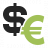 Symbol Dollar Euro Icon 48x48