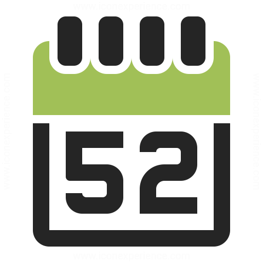 Calendar 52 Icon | IconExperience - Professional Icons » O-Collection