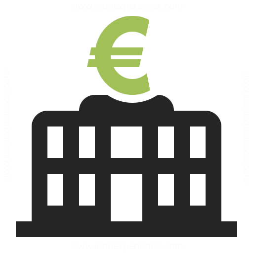 Central Bank Euro Icon