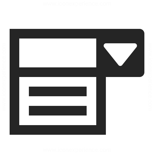 Drop Down List Icon IconExperience Professional Icons O Collection