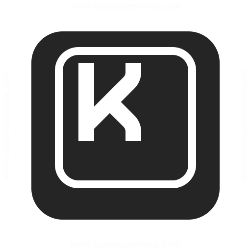 Keyboard Key K Icon