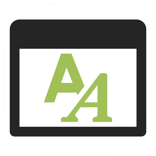 Window Font Icon