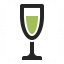 Champagne Glass Icon 64x64