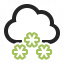 Cloud Snow Icon 64x64