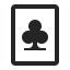 Playing Card Clubs Icon 64x64