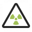 Sign Warning Radiation Icon 64x64
