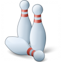 Bowling Pins Icon 128x128