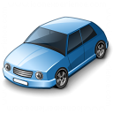 Car Compact Blue Icon 128x128