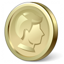 Coin Gold Icon 128x128
