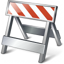 Construction Barrier Icon 128x128