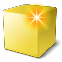 Cube Yellow New Icon 128x128