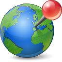 Earth Location Icon 128x128