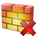 Firewall Delete Icon 128x128